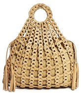 Thumbnail for your product : Hayden 'Valencia' Leather Woven Link Tote