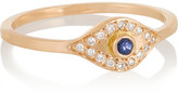 Thumbnail for your product : Ileana Makri Evil Eye 18-karat rose gold, diamond and sapphire ring