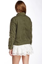 Thumbnail for your product : Patterson J. Kincaid Leather Contrast Moto Jacket