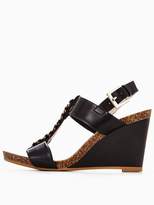 Thumbnail for your product : Moda In Pelle Palba T Bar High Wedge W/Chain Trim