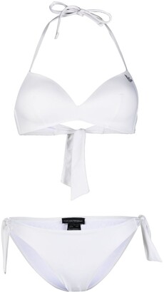 Emporio Armani Logo-Print Two-Piece Bikini Set