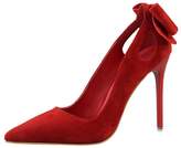 Thumbnail for your product : Katypeny Ladies Womens Cute Pointy Toe Stiletto High Heel Court Dress Pumps Shoes With Bowknot 7.5 US M