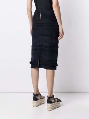 Coohem Mid-Length Tweed Skirt