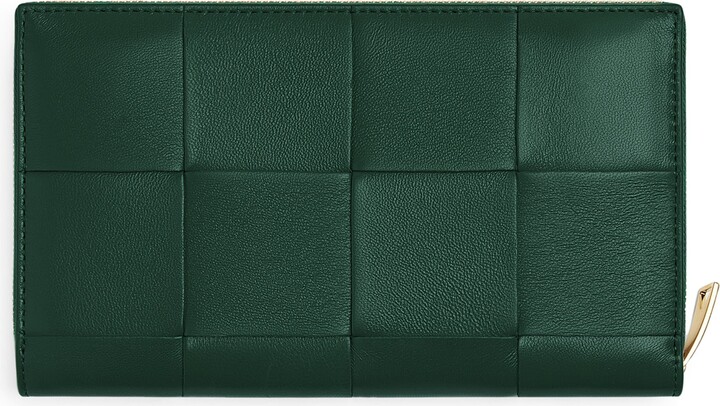 Bottega Veneta Leather Cassette Zip-Around Wallet