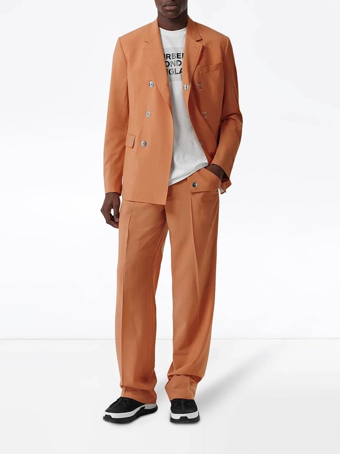 Burberry Pressstud Wool Blazer ShopStyle