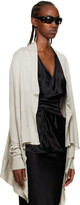 Thumbnail for your product : Rick Owens Off-White Wrap Cardigan