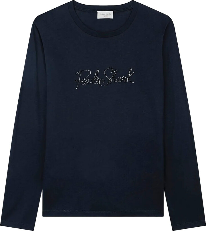 Paul & Shark logo-studded T-shirt