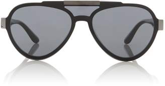 Prada Black 0PR 01US pilot sunglasses