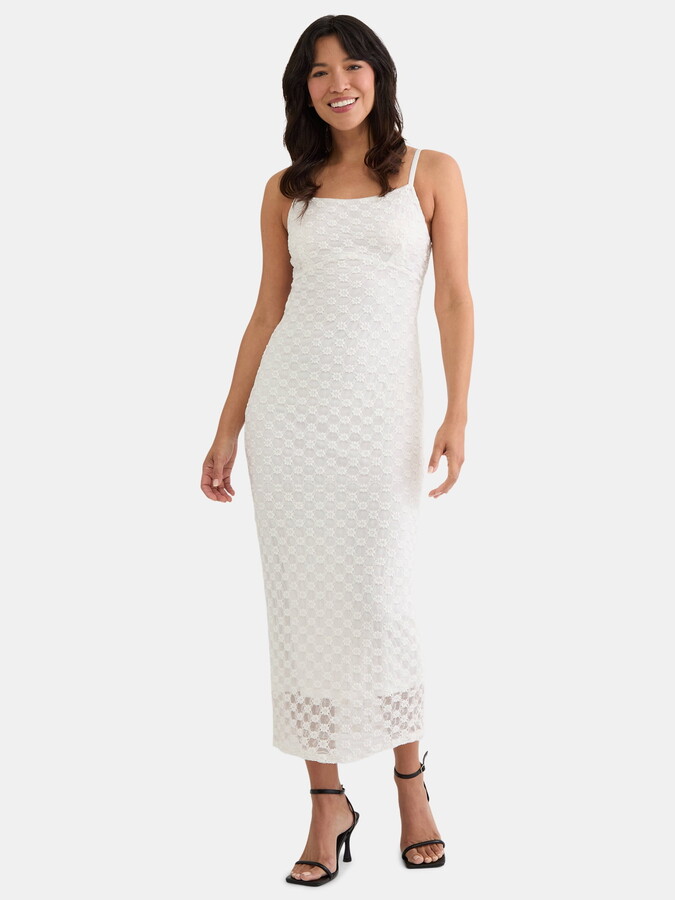 Madden NYC Women’s Textured Lace Midi Dress, Sizes XXS-XXL