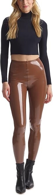 COMMANDO - Patent faux-leather leggings