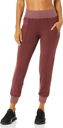 Monrow Women's Supersoft High Waisted Stitched Sweats with Cuff