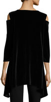 Thumbnail for your product : Caroline Rose Cold-Shoulder Velvet Tunic, Plus Size