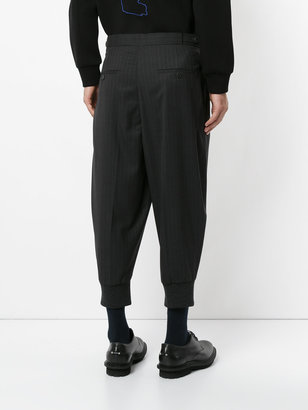 Neil Barrett pinstripe cropped trousers