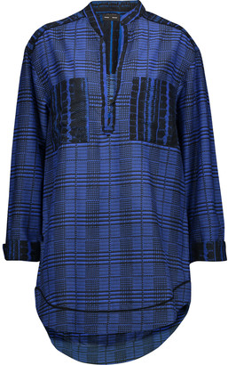 Proenza Schouler Checked cotton and silk-blend tunic