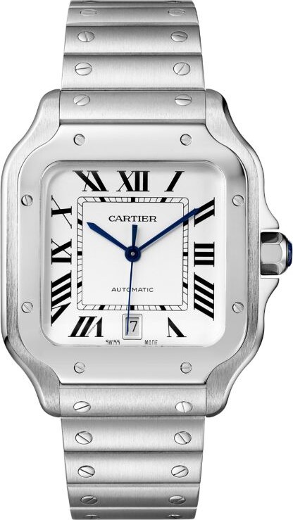 Cartier Large Steel Santos De Watch ShopStyle
