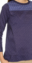 Thumbnail for your product : Madewell Indigo Paisley 3/4 Sleeve Top