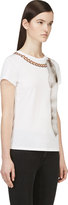 Thumbnail for your product : Alexander McQueen White Fox Tail Necklace T-Shirt