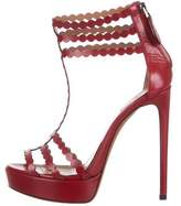 Thumbnail for your product : Alaia Leather T-Strap Sandals