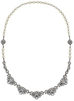 Thumbnail for your product : White House Black Market Pearl Hematite Crystal Magnetic Necklace
