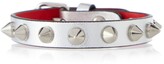 Thumbnail for your product : Christian Louboutin Loubilink metallic leather bracelet