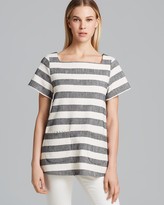 Thumbnail for your product : L'Agence La't by Top - Square Neck Stripe