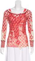 Thumbnail for your product : Jean Paul Gaultier Soleil Mesh Printed Top