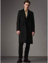 Thumbnail for your product : Burberry Velvet Collar Wool Cashmere Blend Riding Coat
