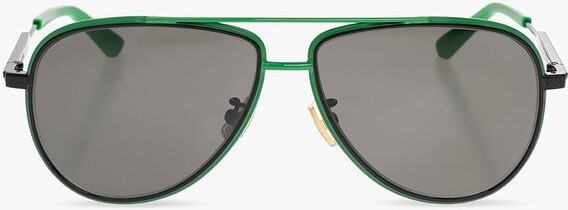 Bottega Veneta Rim Aviator Sunglasses