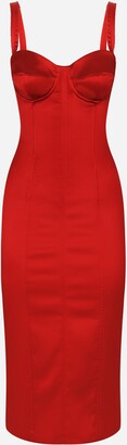 Red Bra Top Dress