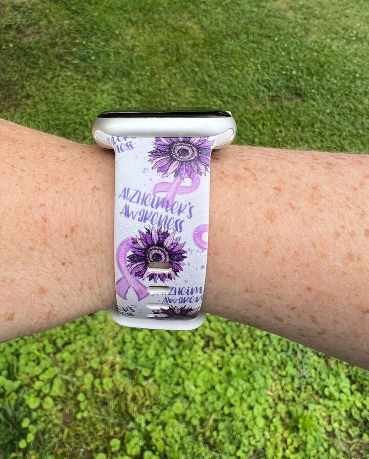 Alzheimer's Awareness Watch Band Compatible With Apple Samsung Garmin
