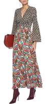 Thumbnail for your product : Etro Gathered Paneled Printed Silk Maxi Dress