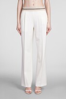 Pants In White Polyester 
