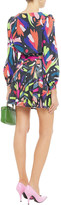 Thumbnail for your product : Olivia Rubin Kendall Cropped Sequined Printed Georgette Top