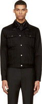 Thumbnail for your product : Givenchy Black Denim Star-Embroidered Jacket