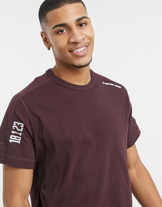 burgundy g star shirt