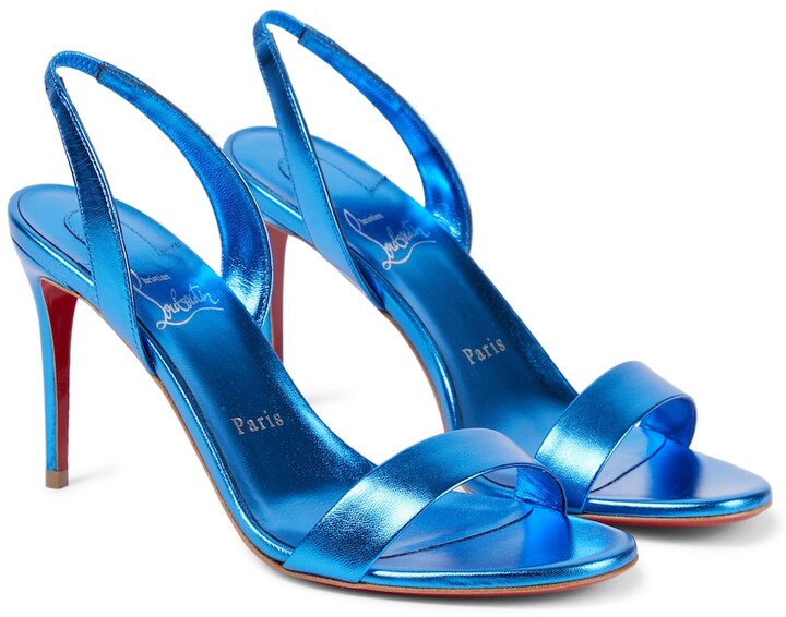 Christian Louboutin Blue Women's Sandals | Shop the world's 