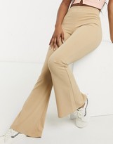 Thumbnail for your product : New Look jersey flares in stone