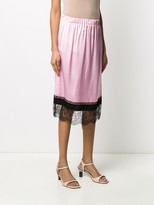 Thumbnail for your product : No.21 Lace-Trimmed Midi Skirt