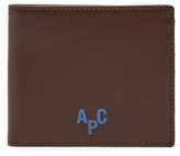 Thumbnail for your product : A.P.C. Leather Bi Fold Wallet - Mens - Brown