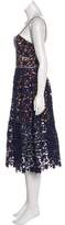 Thumbnail for your product : Self-Portrait Sleeveless Guipure Lace Dress