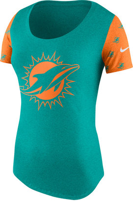 Nike Women's Miami Dolphins First String Tri Scoop T-Shirt