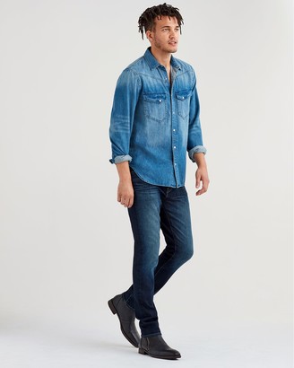 7 For All Mankind Airweft Denim Adrien Slim Tapered with Clean Pocket in Concierge