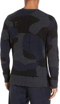 Thumbnail for your product : Eleventy Distressed Donegal Camo Wool Sweater