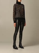 Thumbnail for your product : Just Cavalli Sweater Pullover In Lurex Animalier Wool Blend