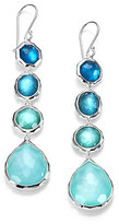 Thumbnail for your product : Ippolita Wonderland Tahiti Mother-of-Pearl, Clear Quartz & Sterling Silver Linear Doublet Drop Earrings