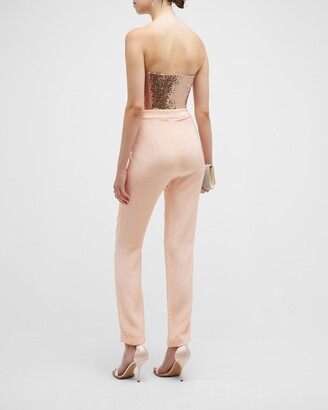 Bach Mai Strapless Sequin Bustier Bodysuit - ShopStyle Tops