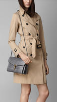 Thumbnail for your product : Burberry Small Antiqued Alligator Crossbody Bag