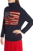 Thumbnail for your product : Polo Ralph Lauren Fringe Flag Wool Sweater