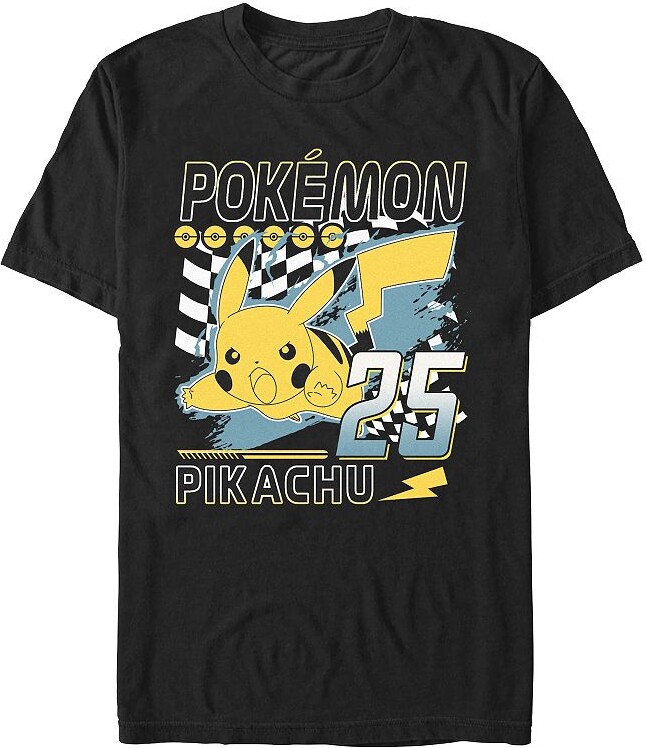 Licensed Character Big & Tall Pokemon Pikachu 25 Winner Graphic Tee