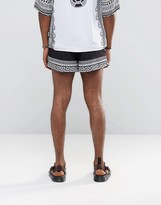 Thumbnail for your product : Jaded London Retro Shorts With Global Print